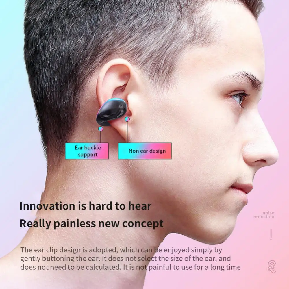 

Hanging Ear Earphones Charging Quantity Display Bone Conduction Headset Touch Control Fingerprint Touch For Xiaomi