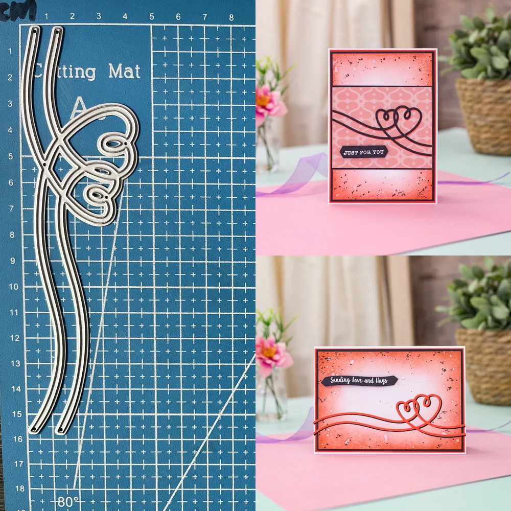 

Металлические Вырубные штампы счастливая богиня гармоничные сердца «сделай сам» Скрапбукинг Фотоальбом декоративное тиснение бумажные карты ремесла