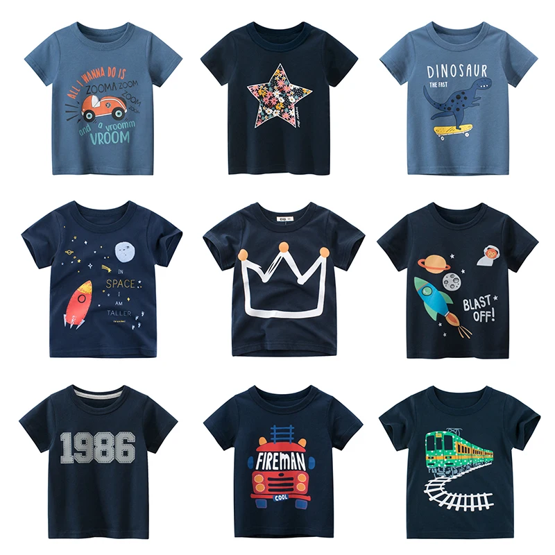 

Tee Kids T Shirt Boys Girls Short Sleeves Cotton Print Cartoon T Shirts Clothing Clothes Summer Toddler Infant New 2022