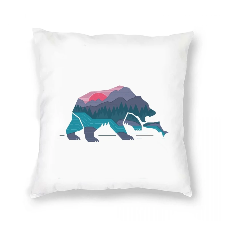 

Bear Country Funny Nature Wildlife River Mountains Fisher Pillow Case
