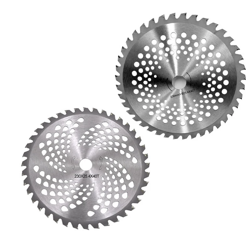 

40 Teeth Trimmer Saw Blade Grass Cutting Carbide Blades For Brush Cutter Trimmer Weed Eater Blade Straight/Oblique Hole