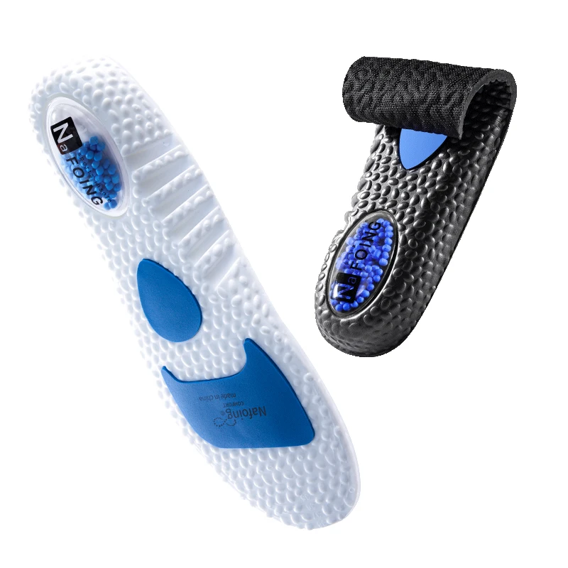 PU Insoles for Shoes Sole Shock Absorption Deodorant Breathable Cushion Running Insoles for Feet Man Women Orthopedic Insoles