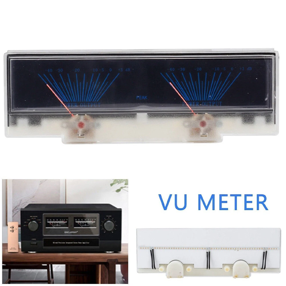 Гладкий и функциональный Двойной Аналоговый индикатор уровня дБ с эффективной