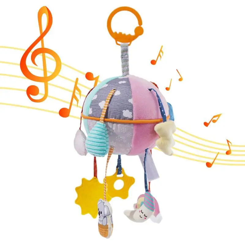 

Stroller Activity Toy With Wind ChimesHealthy Stroller Toys Crib Rattles Toys Infant Bed Rattle Bell Cartoon Toy For Babies