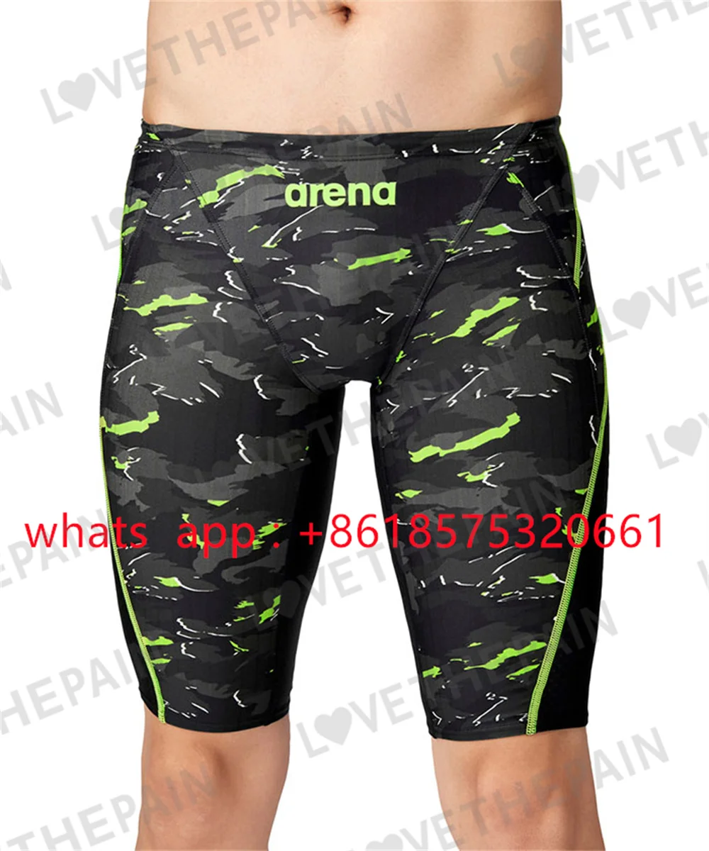 Summer Men's Swim Endurance Athletic Training Beach Jammers Tight Surf Trunks Shorts Swimware Swimsuit Racing Swimming 202
