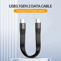 usb c 3 1 gen 2 cable emark chip short type c usb c to usb c video sync charger cable pd 100w 4k video for macbook pro