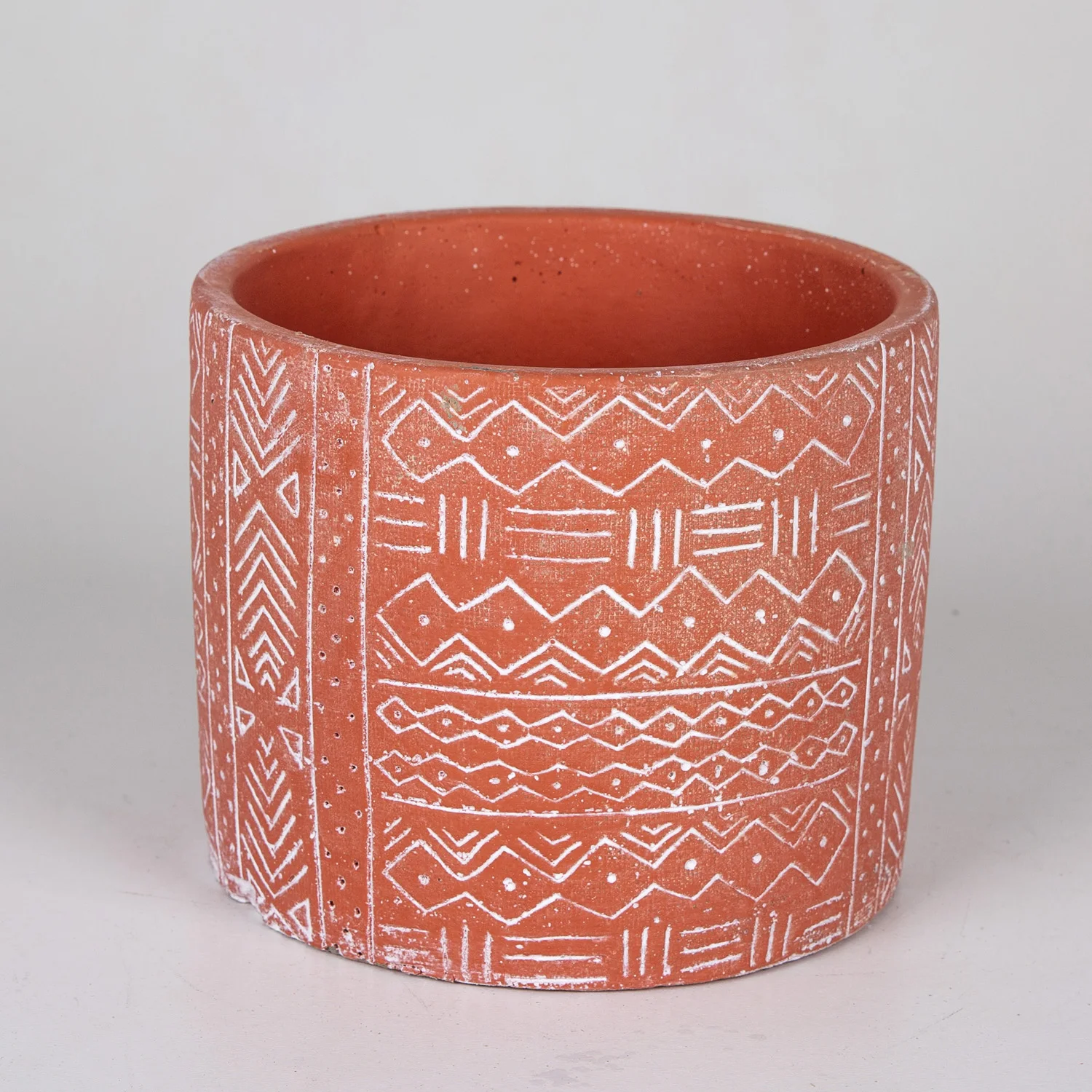 

Large tile color concrete flower pot 17x14,5 Cm