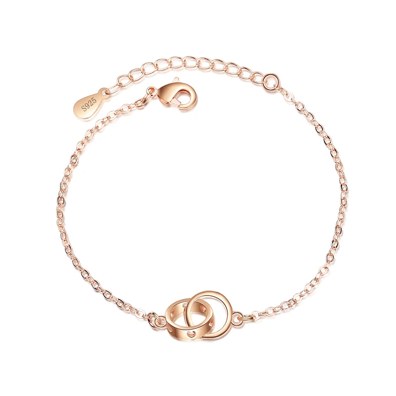 

Женские Модные Простые браслеты с подвесками, Двойная маленькая цепочка с соединением, милые аксессуары для рук, лучшие подарки