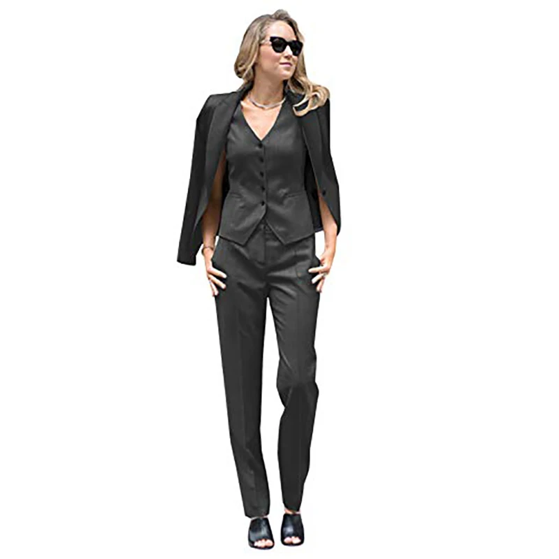 

Ladies Slim Tuxedo 3 Piece Set Ladies Suit Ladies Office Uniform Ladies Trousers Bridal Suit Ladies Evening Dress