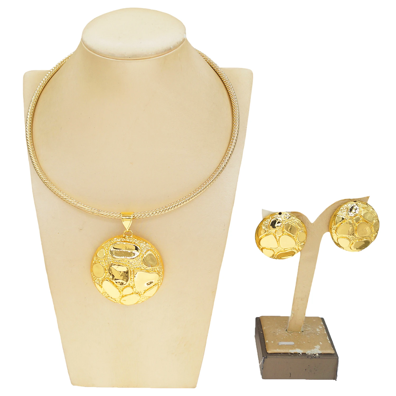 Новый итальянский женский комплект ювелирных изделий из 2-х качественных