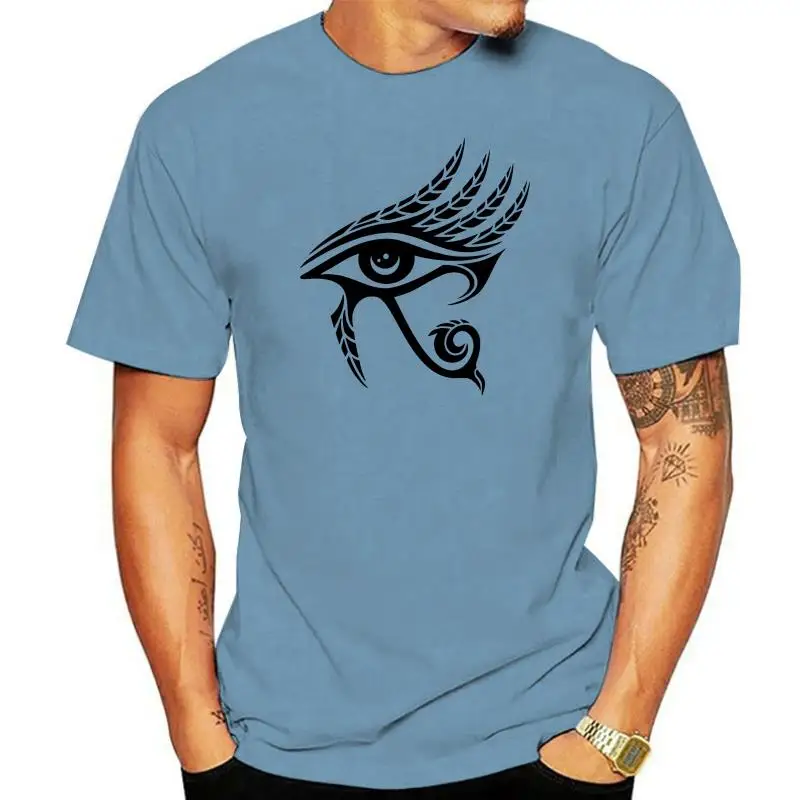 

Men T Shirt Horus Eye Feathers Ra Ancient Egypt Symb Women tshirt