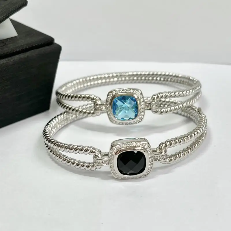 

MAY DY Cable Classics Bracelet in Sterling Silver with Amethyst and Pave Diamonds at Ahee Jewelers