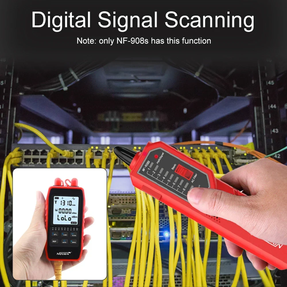 NOYAFA NF-908S/L Измеритель оптической мощности Сетевая линия Поиск кабеля Трекер