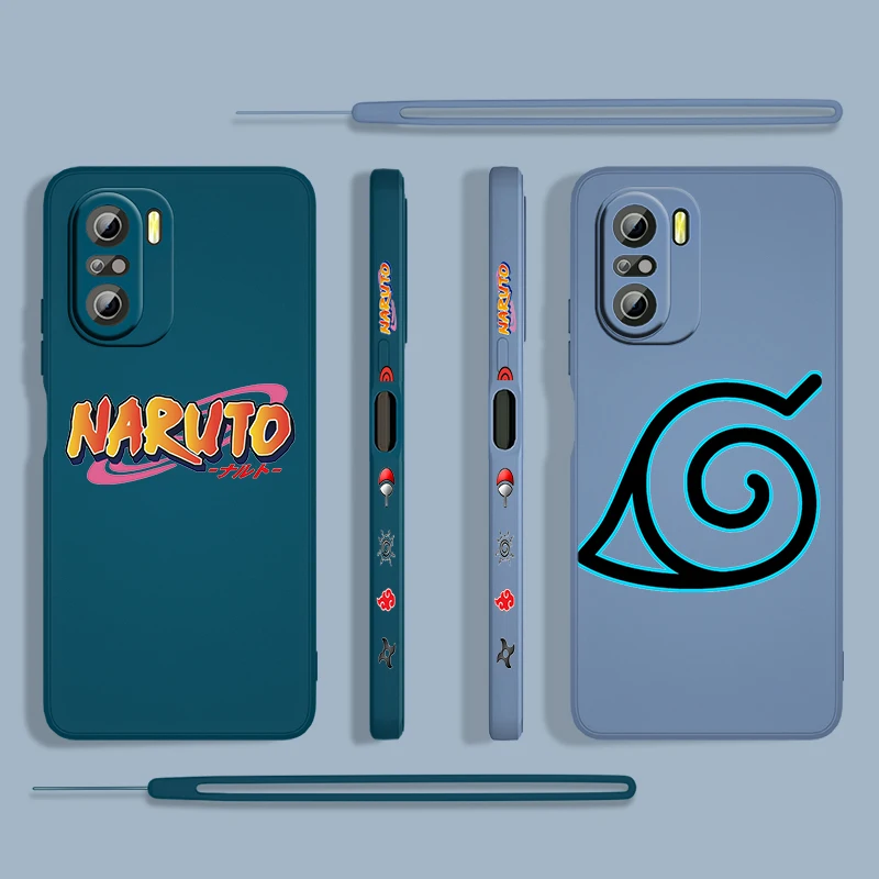 

Anime Cute NARUTO Boy For Xiaomi Redmi K50 Gaming 10X 9 9A 9T 9AT 8 8A 7 6A 5A 4X Pro 4G 5G Liquid Left Rope Phone Case Cover
