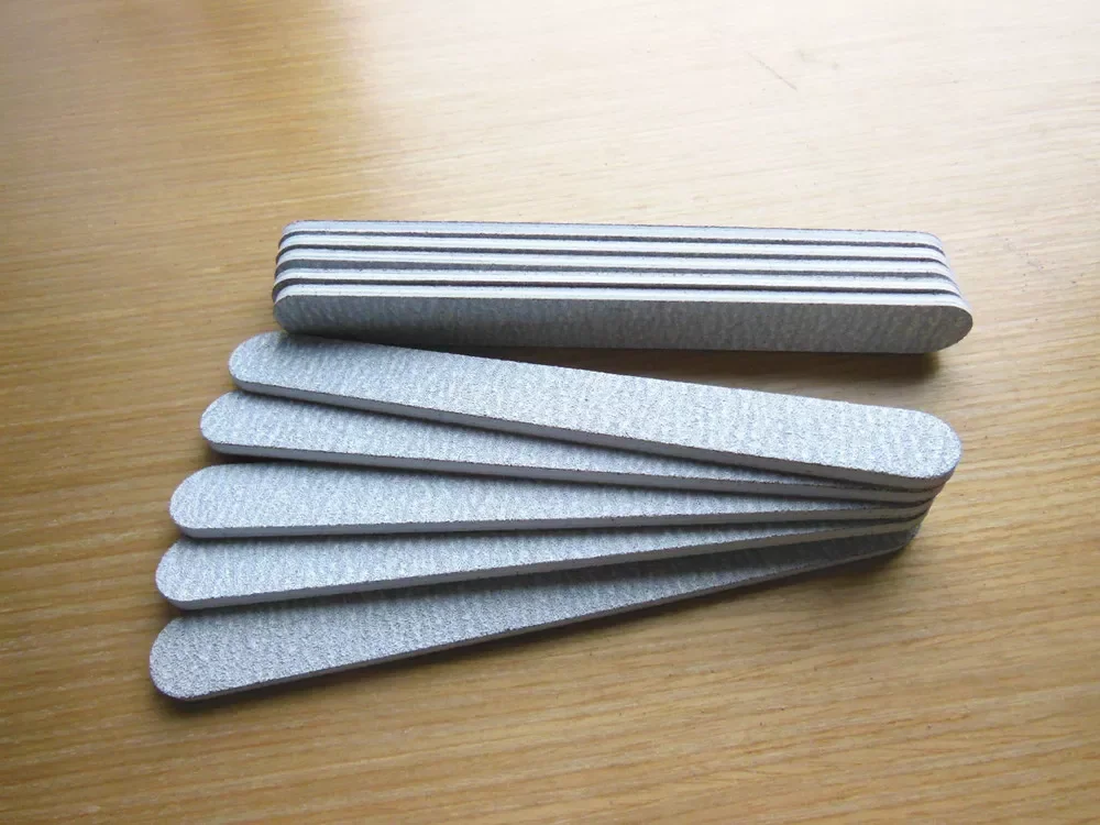 

200 Pcs/lot Zebra Nail Files 100/100 80/80 100/180 Straight Nail Sanding Fiel Manicure Acrylic Nail file
