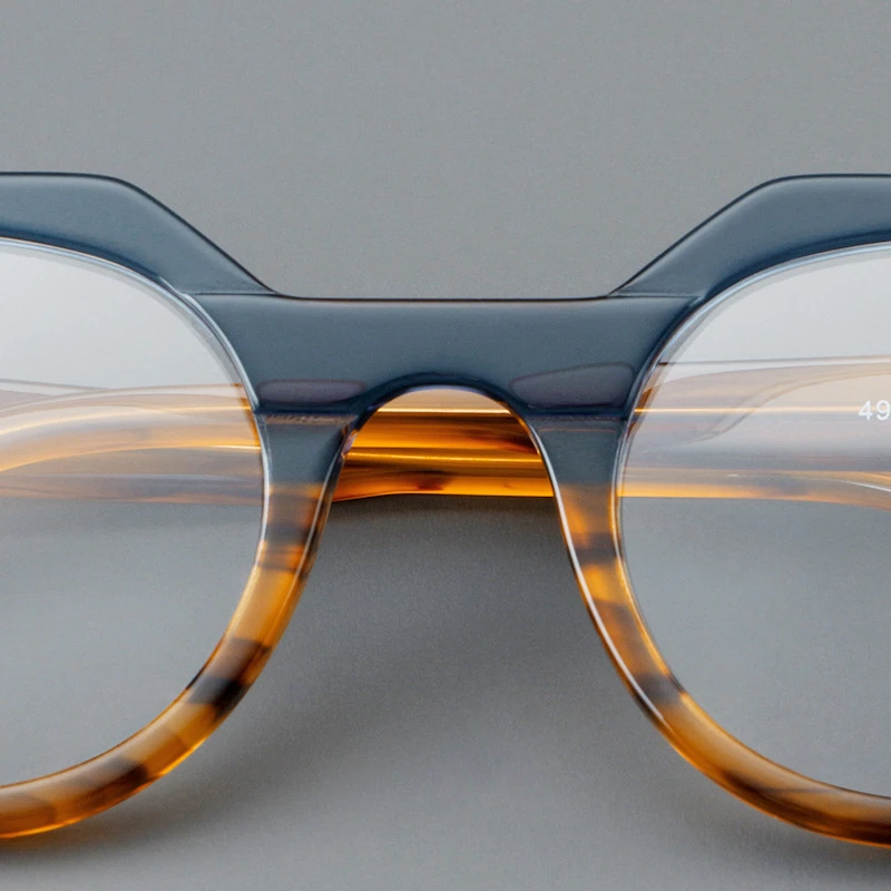 Рама для очков ручной работы из ацетата круглая Женская оправа ретро винтажная