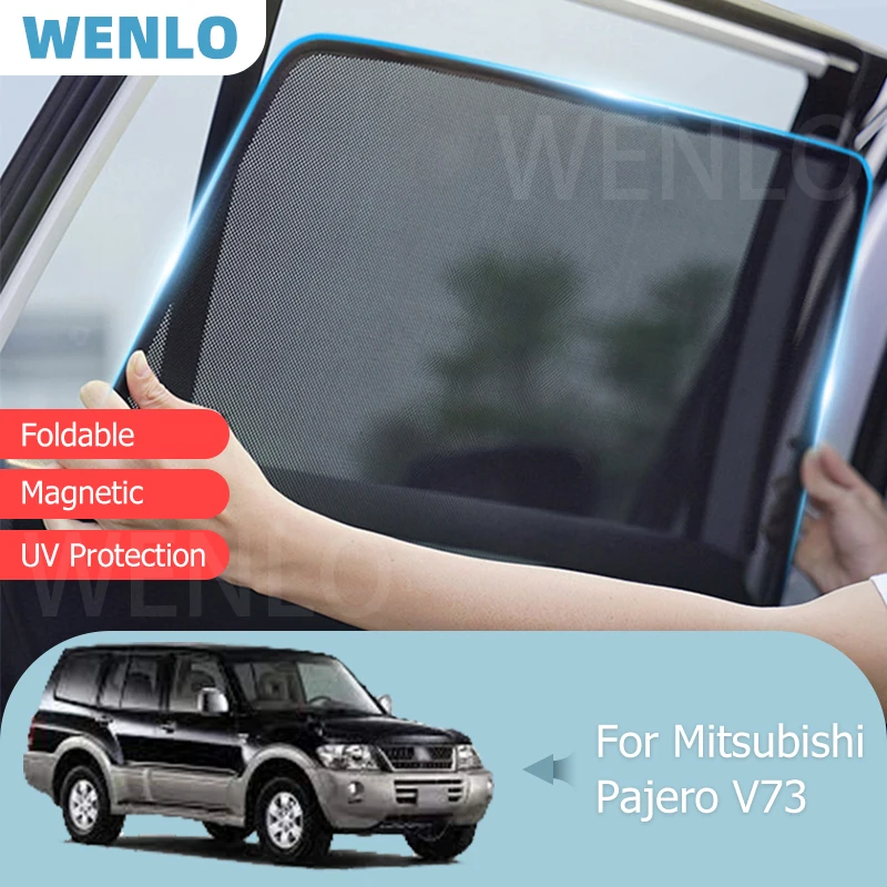 

For Mitsubishi Pajero V73 2007-2012 Front Windshield Car Sunshade Side Window Blind Sun Shade Magnet Blocker Visor Mesh Curtain