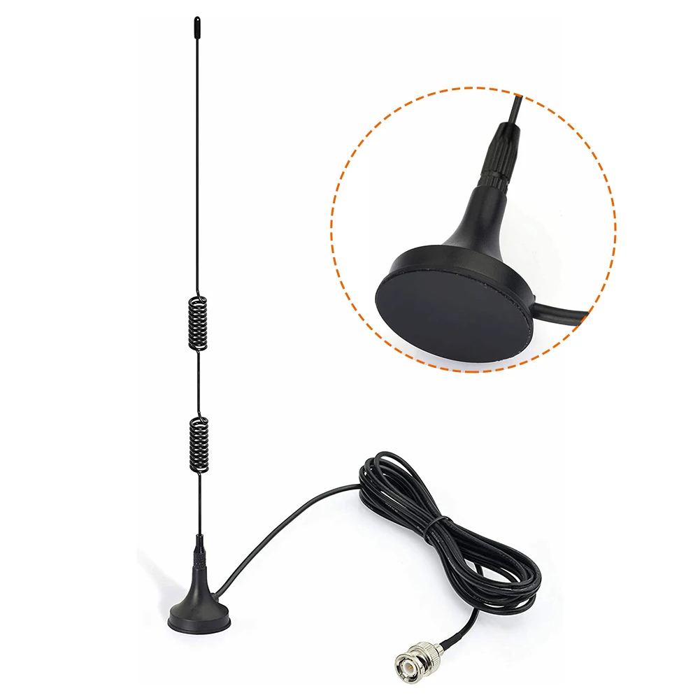 

Car Exterior Parts Bingfu VHF UHF Ham Radio Antenna 7dBi Amateur Radio Mobile Radio Scanner Antenna BNC Accessories Durable