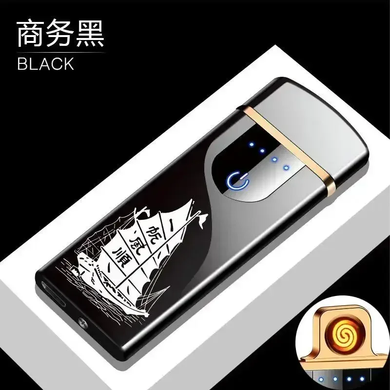 Сенсорная мини-USB ветрозащитная перезаряжаемая электрическая зажигалка