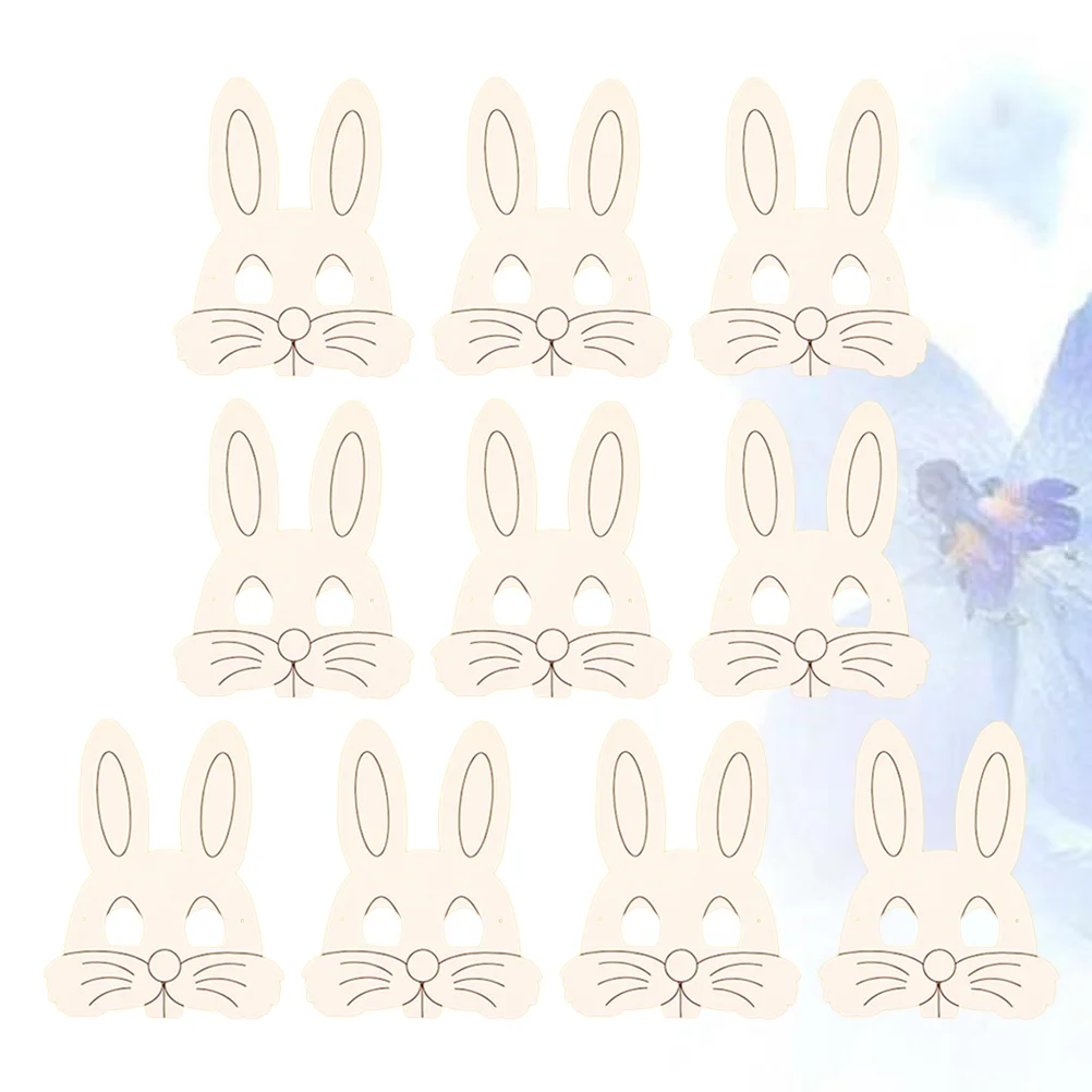 

Paper Animal White Face Mask Masks Diy Painting Party Plain Masquerade Blank Full Bunny Theme Jungle Cover Easter Kid Decorate