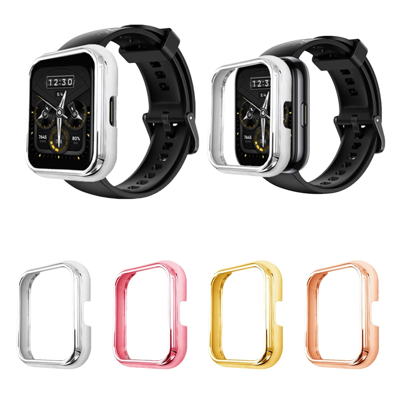 

Гальванический чехол для часов Pro Watch, подходящий цветной смарт-браслет для Realme PC 2, аксессуары для смарт-браслета, защита от запястья