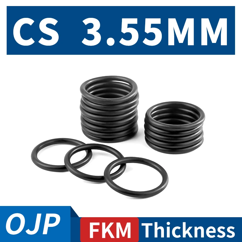 Толщина CS3 55 мм черные уплотнительные кольца из фторкаучука FKM уплотнители