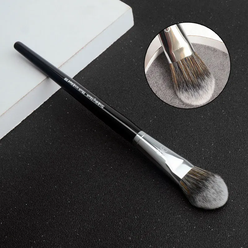 

99# Sculpting Brush Professional Blush Cream Powder Makeup Brushes Soft Face Cheek Blush Bronzer Highlight Cosmetic Beauty Tool