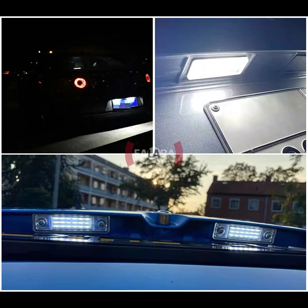 2 шт. светодиодная лампа номерного знака Canbus для Opel Astra H J Corsa C D Insignia Tigra B Twintop Vectra