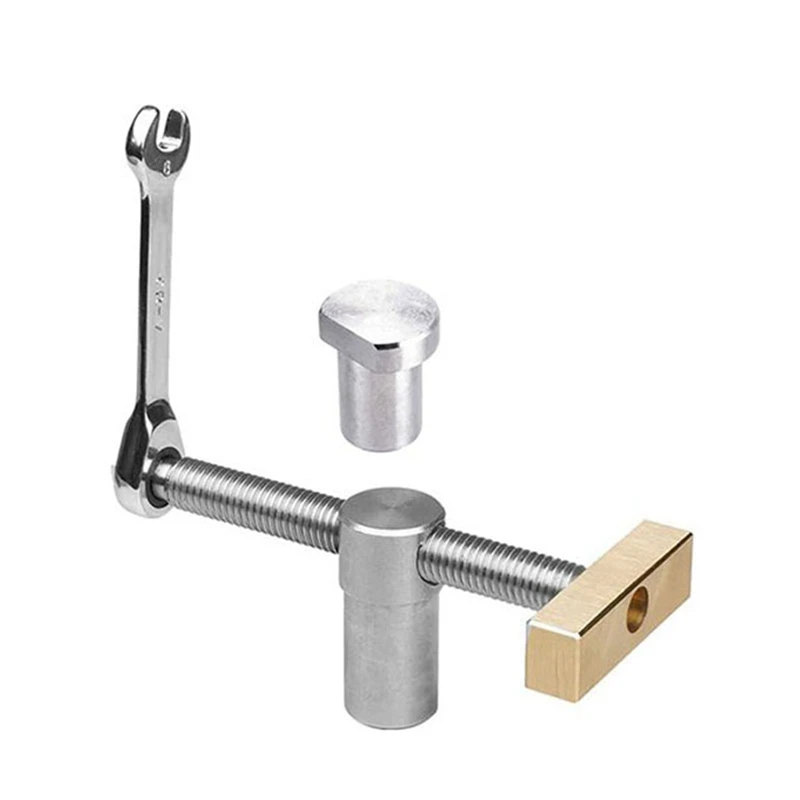 

Woodworking Adjustable Desktop Clip With 19Mm Dog Holes Stop,Clip Clamp Fixture Vise Benches Joinery Carpenter Tools