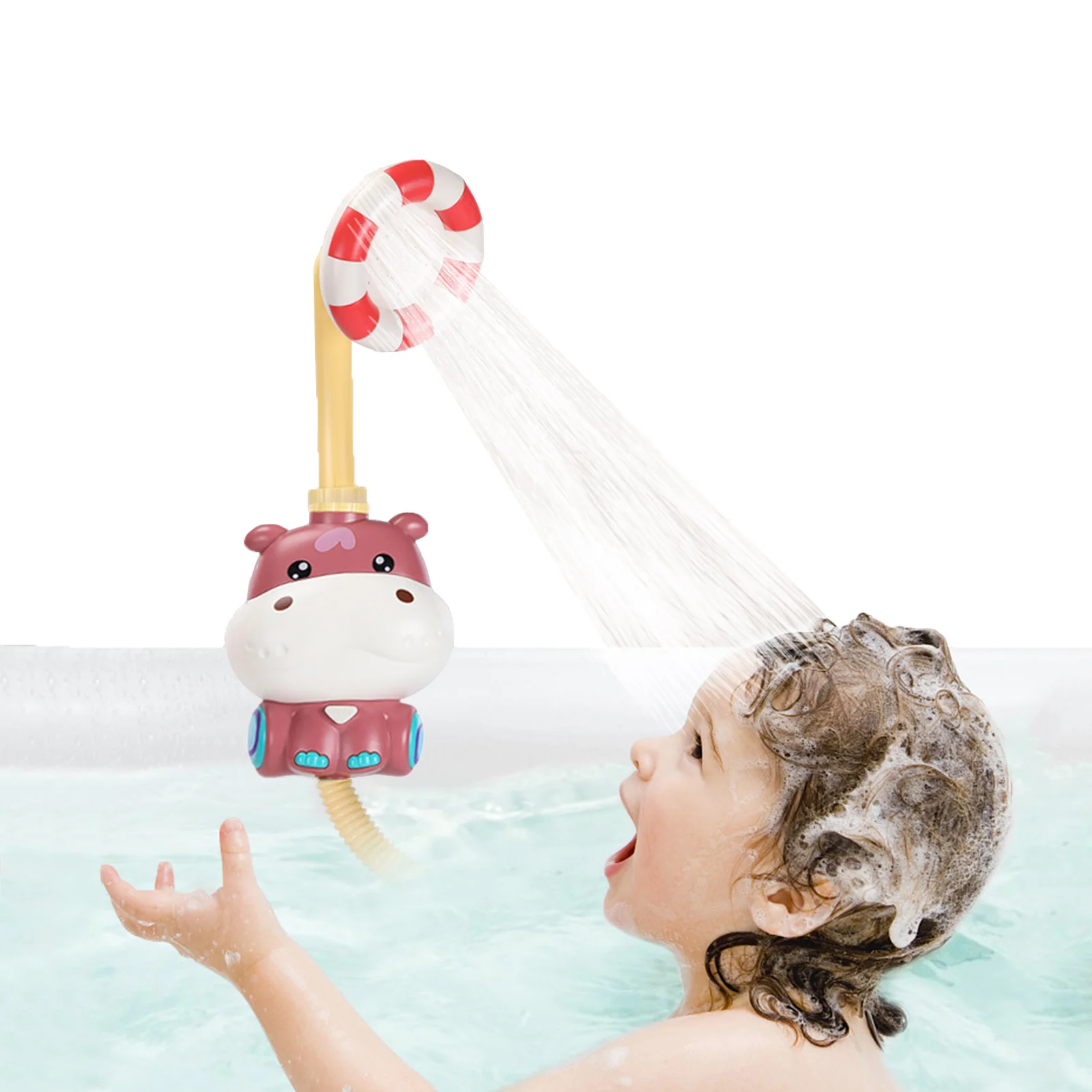 

Детская игрушка для душа электрическая душевая лейка с присоской для ванны, распылитель воды в стиле хиппи, летняя игрушка для купания в вод...