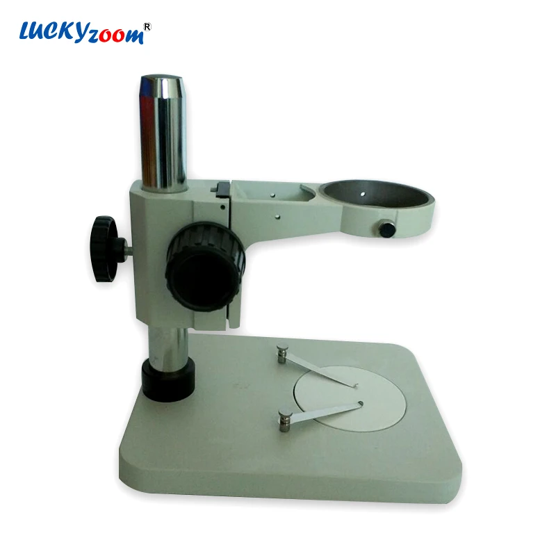 

Metal Microscope Stand Adjustable 76mm Head Holder 32MM Focusing Rack Pillar Rectangle Base For Binocular Trinocular Microscopio