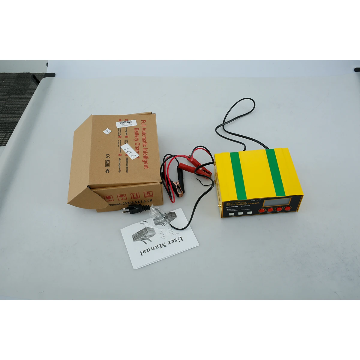 

New Car Battery Charger 10A 12V/24V Automatic Smart Charger Maintainer Automatic Battery Charger for Lithium Lead Acid AGM