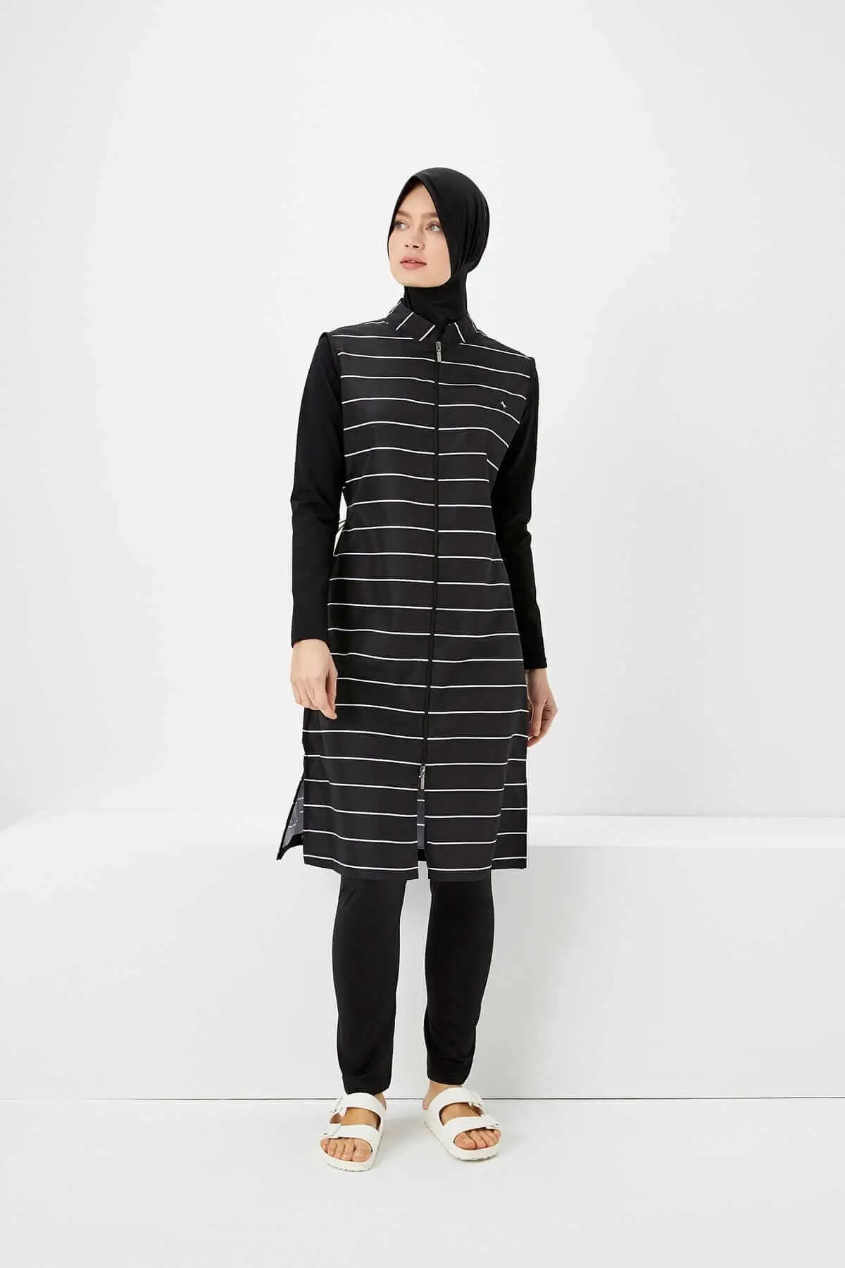 

Women Muslim Swimsuit Burkinis Modest Clothing Islamic Long Sleeves Muslimah Hijab Full Cover Sport Swimwears