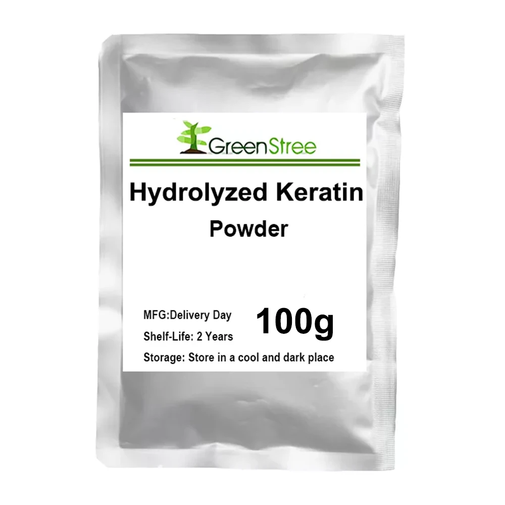 Pure high quality hydrolyzed keratin powder cosmetic raw materials