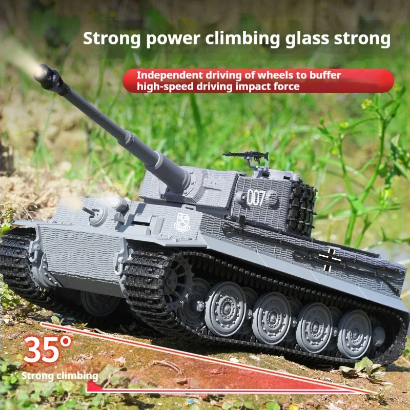 Фото Радиоуправляемая модель танка Heng Long Panzer III L в масштабе 1/24, игрушка-военная техника с дистанционным управлением. №4