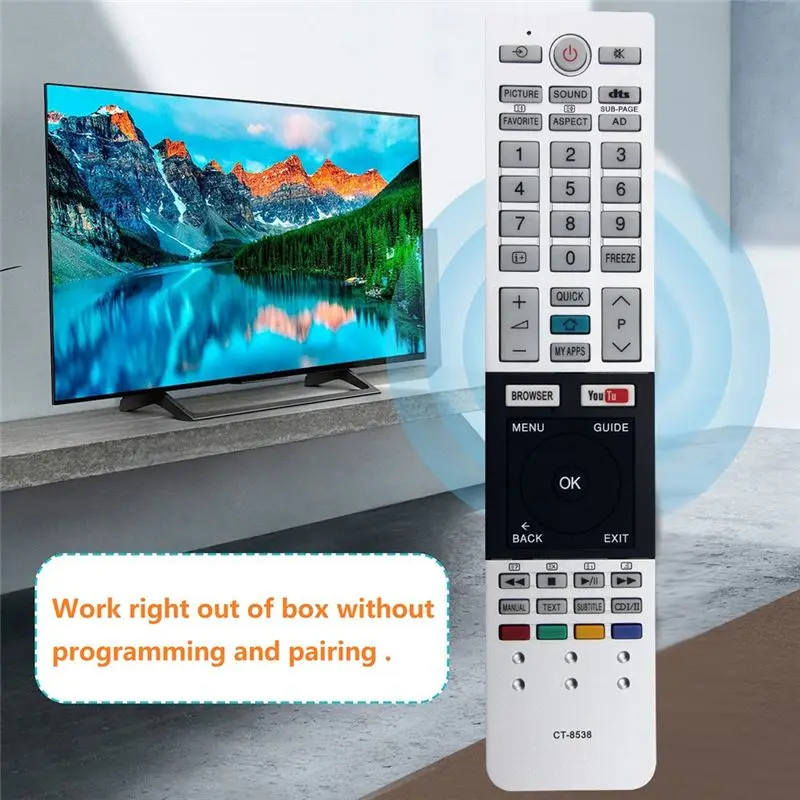 Фото Пульт дистанционного управления SQPP-Replace CT-8538 CT 8538 для телевизоров Toshiba CT8538 LCD LED №1