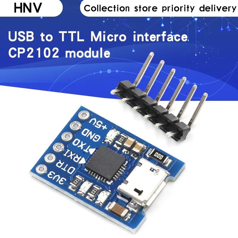 CJMCU CP2102 MICRO USB к UART TTL модуль 6-контактный последовательный преобразователь STC