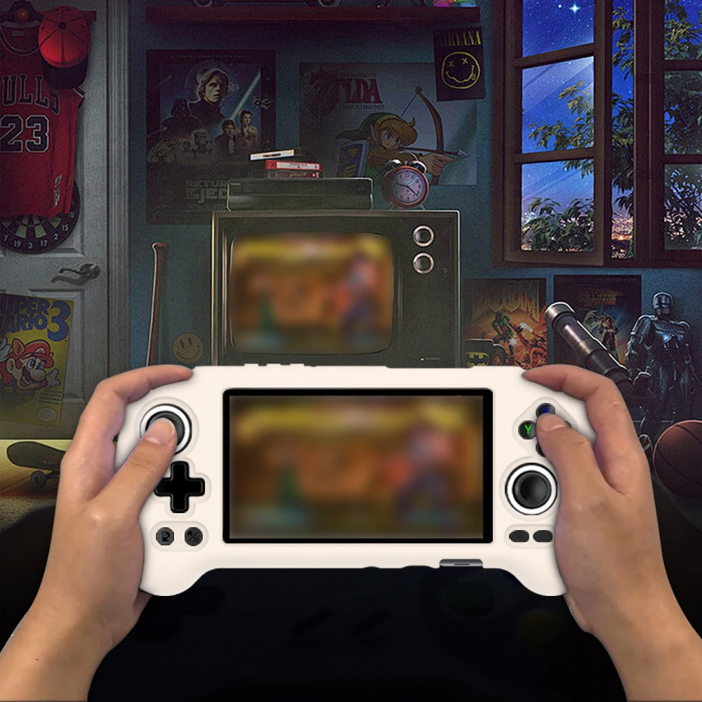 Для игровой консоли ANBERNIC RG556 силиконовый защитный чехол мягкий с защитой от