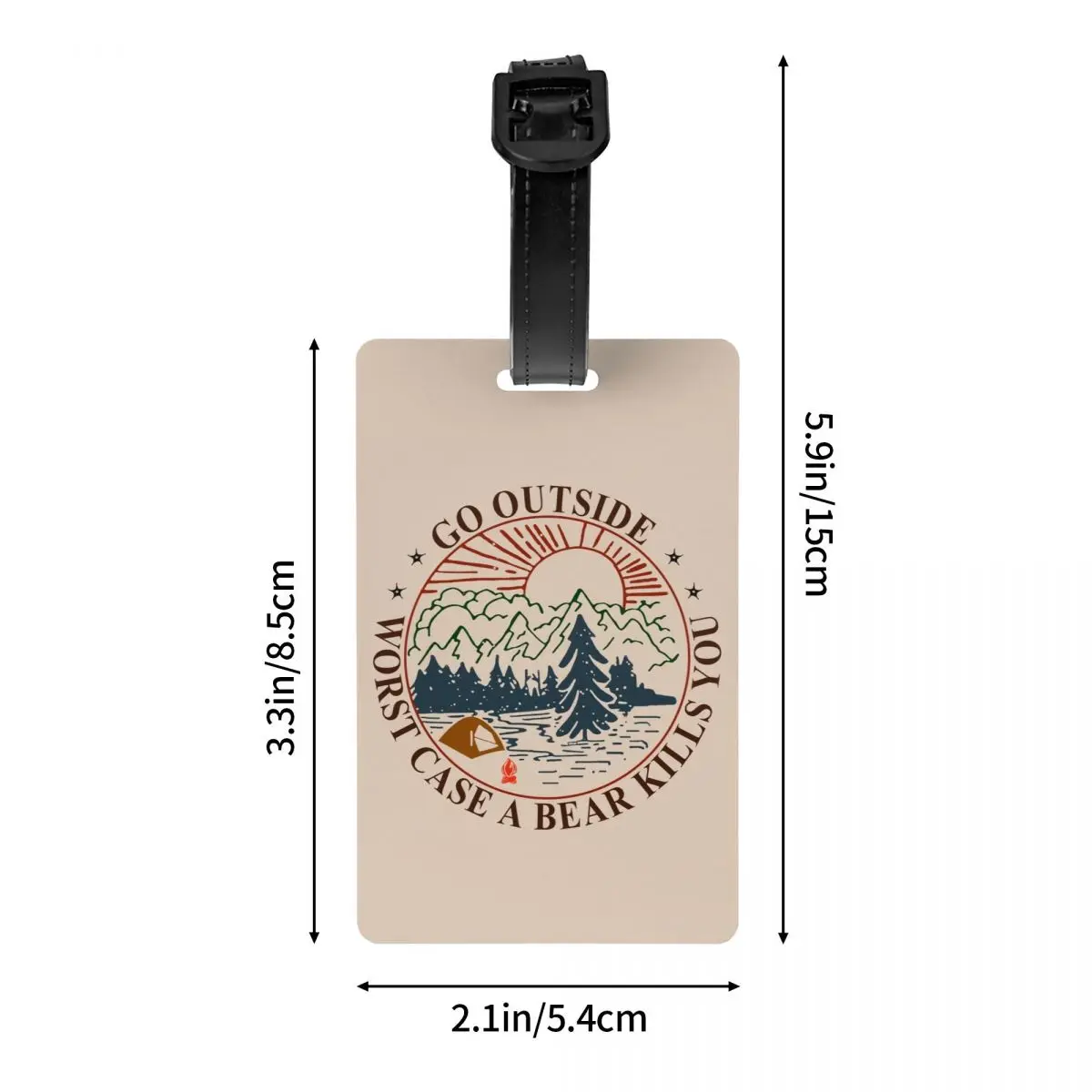 Пользовательские горные кемперы приключения кемпинга багажные бирки для