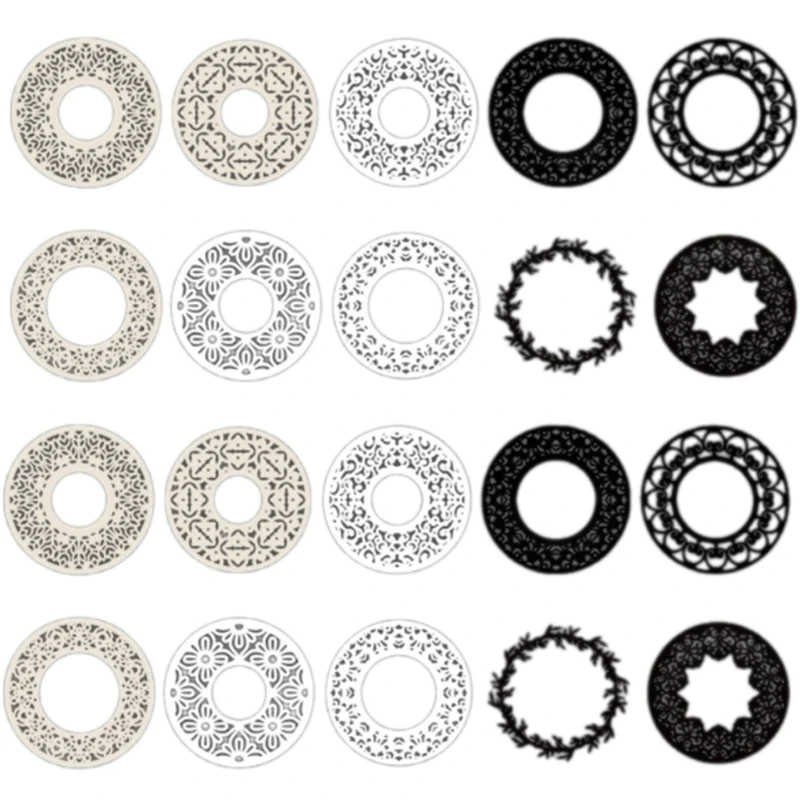 N0HB 20 листов винтажная эстетическая бумага для скрапбукинга декоративная фоновая