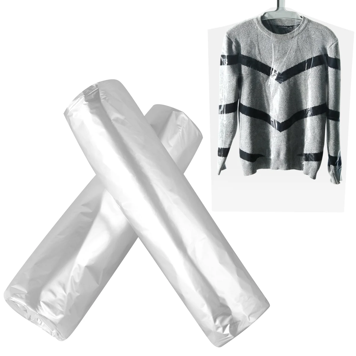 

OUNONA, 50 шт., 60x10, 0 см, чехол для одежды для защиты от пыли, одноразовая защита от пыли для одежды, сумка для костюма