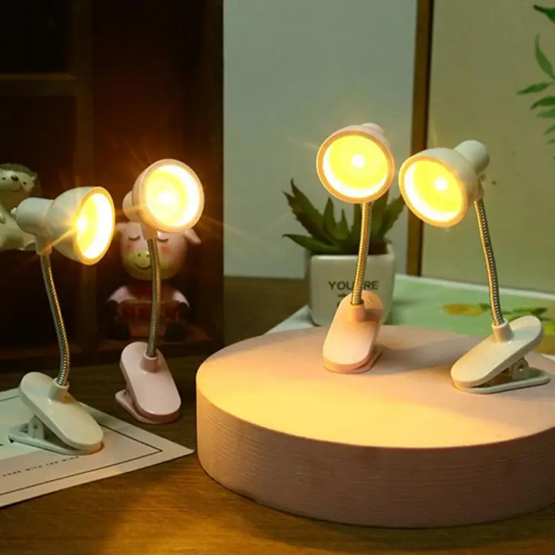 

New Mini Book Light LED Clamp Reading Lamp Night Lights Books To Read Bedside Table For Bedroom Study Clip Design Child Student