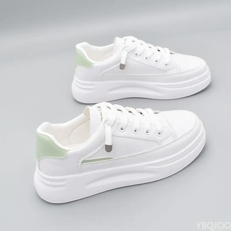 

2022 Women Casual Shoes New Spring White Sneakers Breathable Lace-Up Women Sneakers Women Shoes Fashion