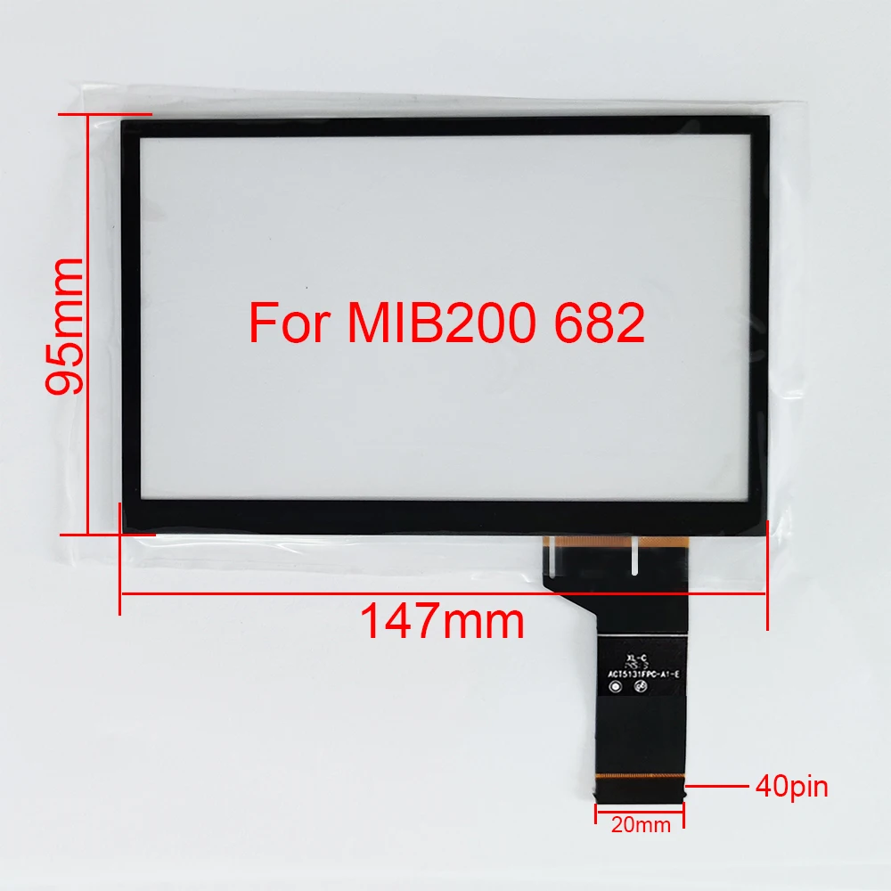 6 5 дюймовая панель сенсорного экрана для Volkswagen MIB200 682 Series ручная запись 147 мм * 95