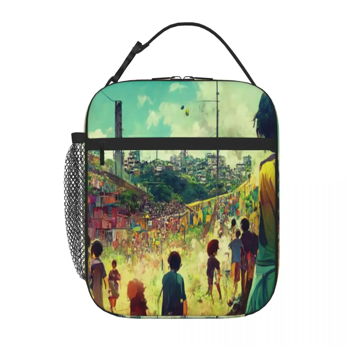 

Бразильские любимые в стиле аниме, хилллея, футбольное поле, дизайн Motionage, ланч-тоут, термальная сумка, Ланч-бокс, Термальный Ланч-бокс