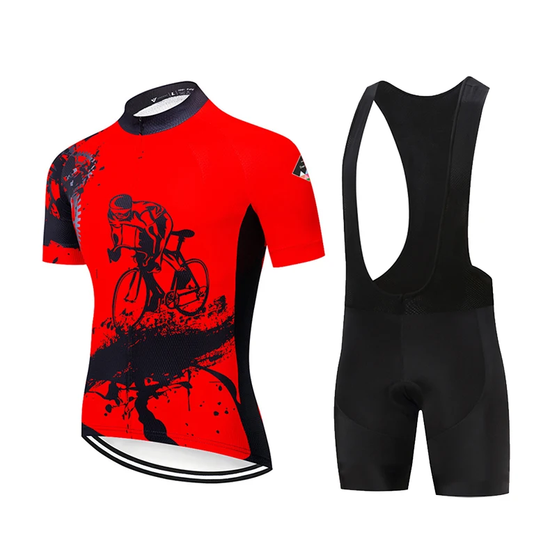 

Pro Cycling Jersey Set Summer MTB Bicycle Clothing Maillot Ropa Ciclismo 100% Polyester Racing Bike Clothes Cycling Set