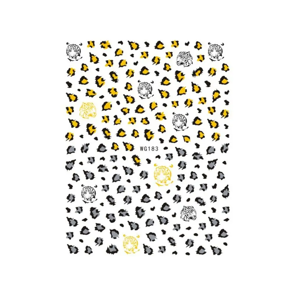 Самоклеящиеся наклейки для маникюра с тигровым леопардовым принтом аксессуары