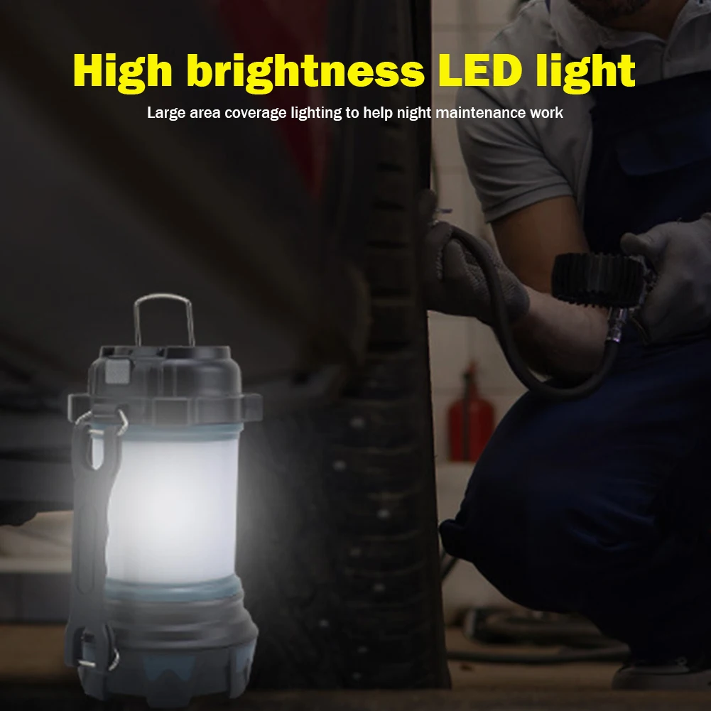 

LED Hanging Lantern 6-mode Indicator 800mA Portable Camping Light USB Rechargeable for Outdoor Adventure Equipment