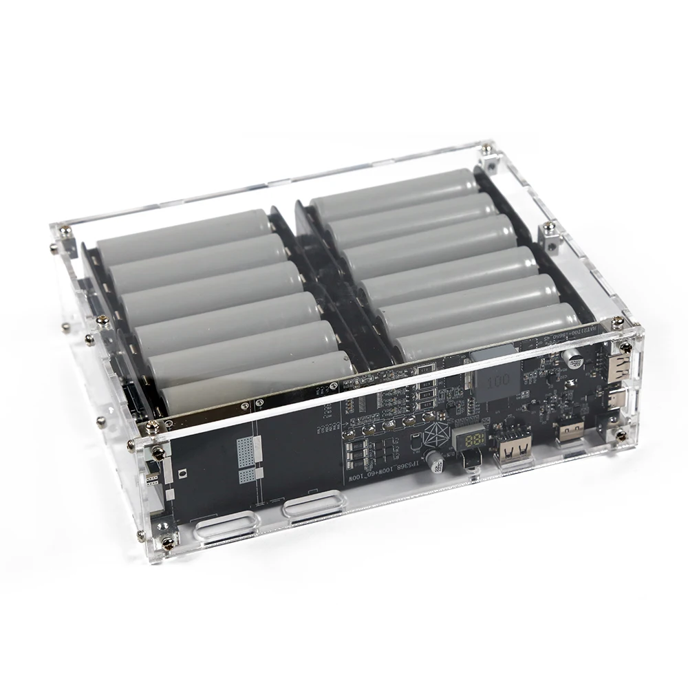 DIY 24 Cell 18650/21700 120000 мАч IP5389 двусторонний без сварки аккумулятора 100 Вт 120 60 Быстрая