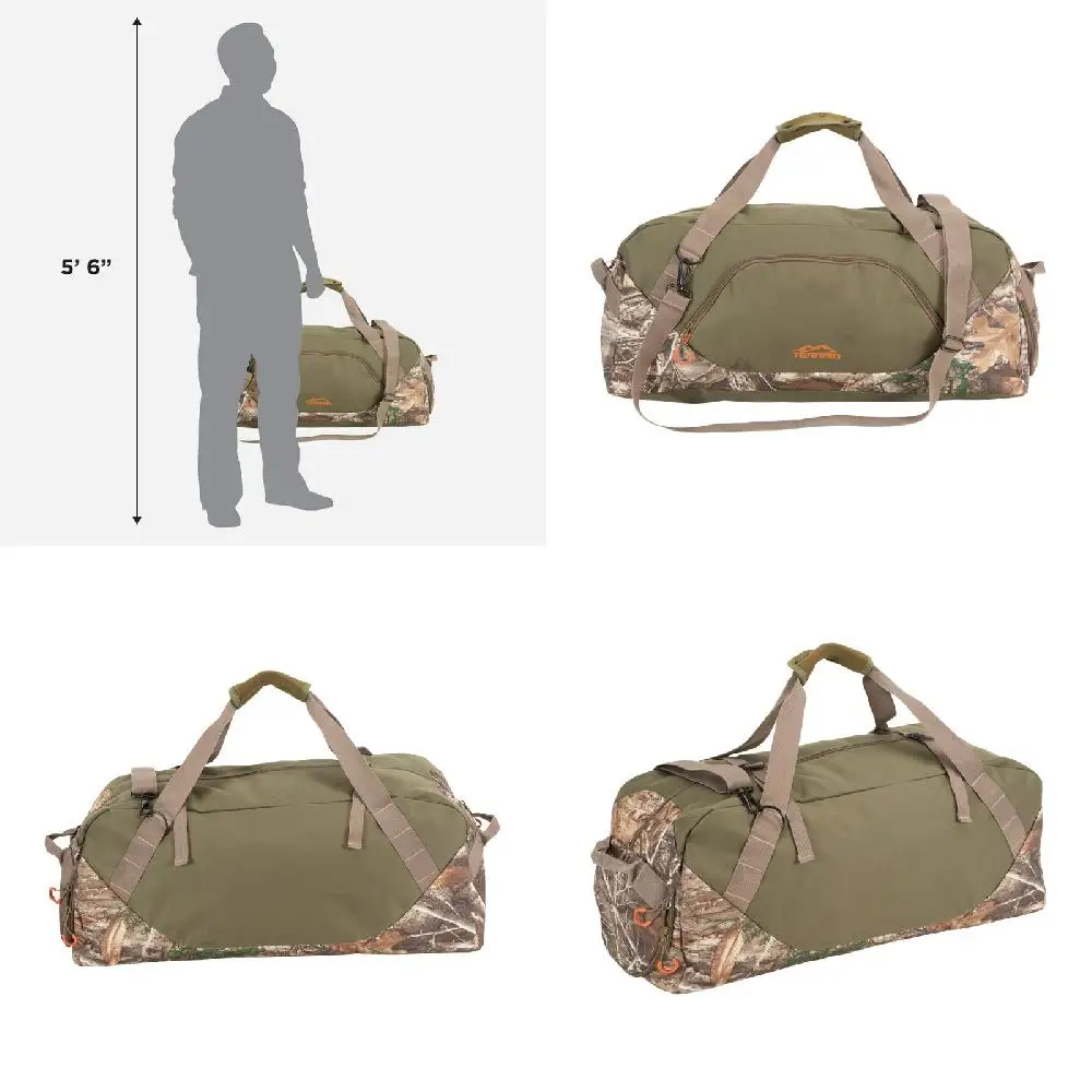 

【Durable Camo Large Travel Duffel Bag】- Perfect for Trip Luggage with Extra Space & Padding -Travelers Trust This Carry-on B